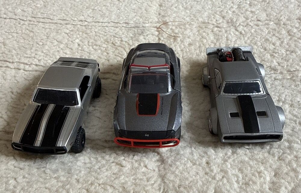 1967 Chevy Camaro FAST & FURIOUS Rally Fighter Silver Car 1/32 Die-cast JADA Toy